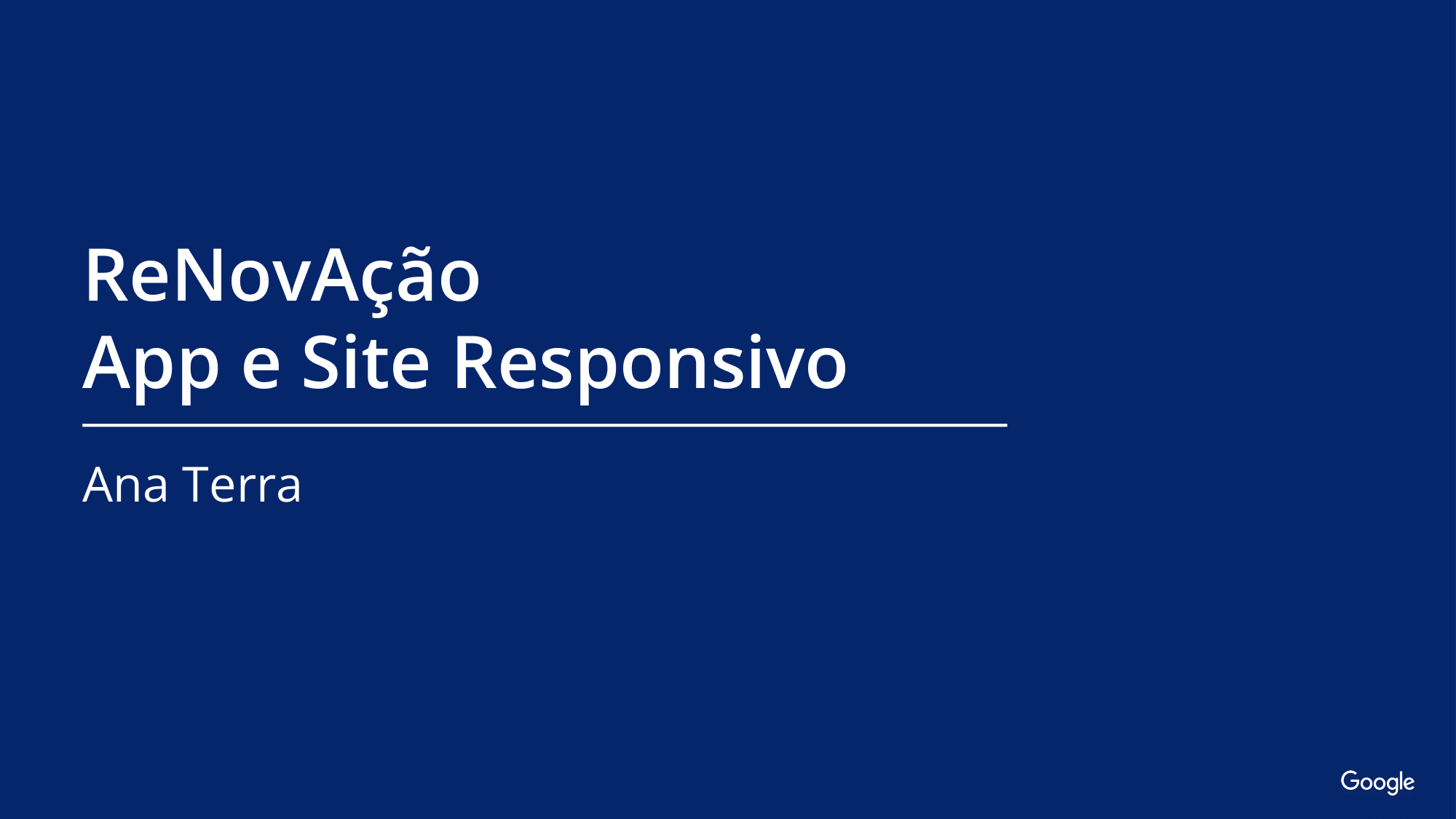 ReNovAção. App e Site Responsivo.