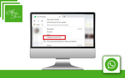 Desativar áudio do WhatsApp no computador
